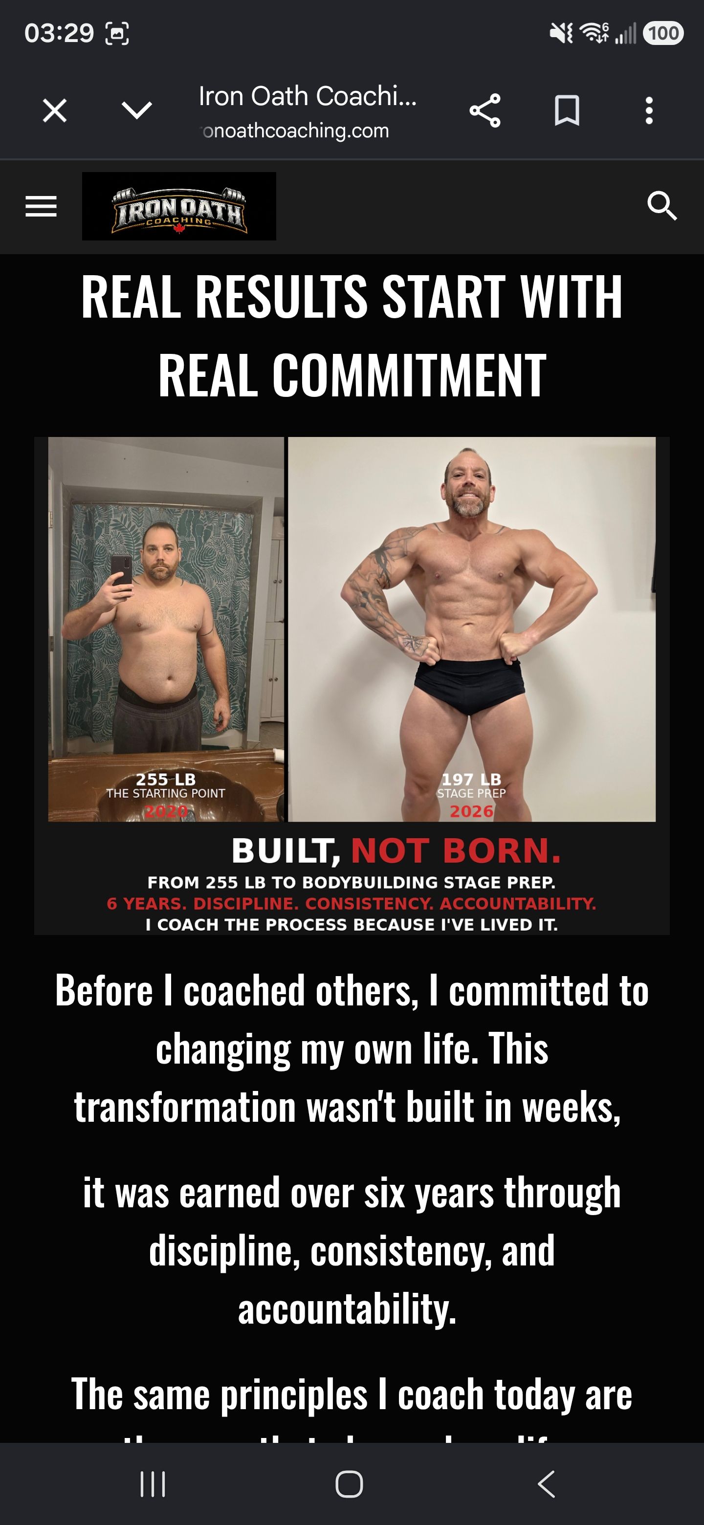 My own transformation 