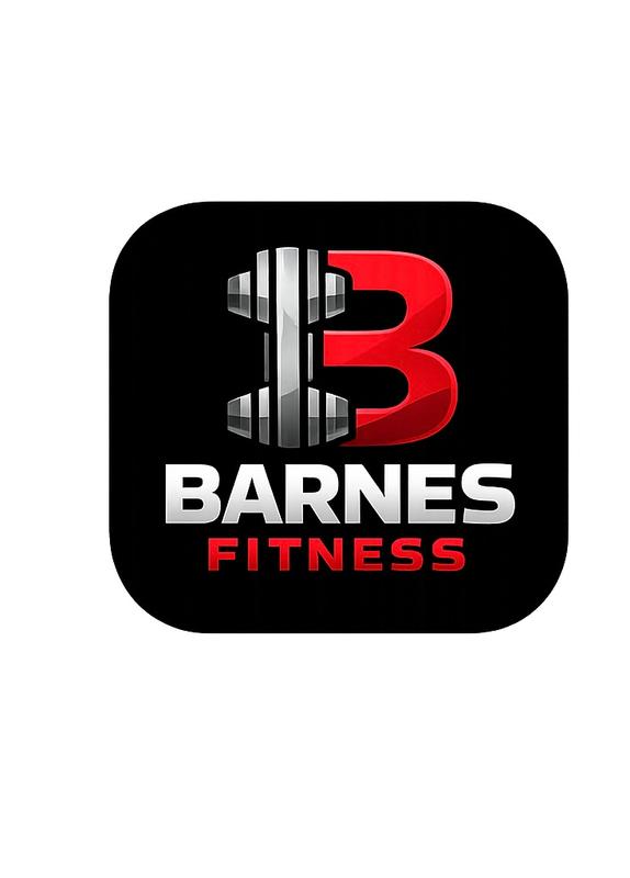 Barnes fitness logo the B is a barebell